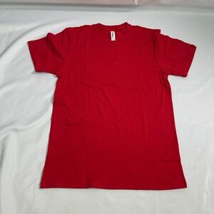 Royal Apparel Cotton T-Shirt Mens Medium Red Short Sleeve Basic Crew Neck Tee